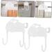 WOONEKY Clothes Hanger 2pcs Shape Rabbit Hangers Towel Hanger The Bedroom Room Rack Coat Hooks Over Kitchen Clothes Living - Buy Online on GoSupps.com