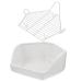 BESPORTBLE Rabbit Toilet Oversized Anti-Tipping Toilet Guinea Pig Potty Trainer Hamster Potty Ceramics White 30X26X12.5cm White