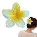 Flower Hair Clips - Hawaiian Flower Hair Clips Plumeria Hair Clips Flower Claw Clips for Thick Hair & Thin Hair Hair Accessories for Women Teen Girls Light Blue
