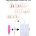 24pcs Pink White Gradient Coffin False Nails - Medium Length Press on Nails for Women & Girls | Full Cover Fake Nails with Removable Glue - Nail Art Accessories - Buy Online on GoSupps.com