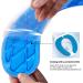 Kindax Gel Toilet Seat Cushion - Portable and Washable Cover (Blue) - Buy Online on GoSupps.com