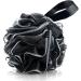 3Pcs Eco-Friendly Large Bath Loofah Sponge - Body Scrubber & Exfoliator for Smooth Skin (Black) | International Shipping Available - Buy Online on GoSupps.com