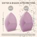 Dolovemk | Extra Large Beauty Egg Blender Makeup Sponge Face Foundation Blending Puffs Height:8.5cm(Dry)/10cm(Wet) (Purple) - Buy Online on GoSupps.com