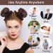 Sleep In Heatless Hair Curlers for Long & Medium Hair - 2 Piece DIY Hair Styling Kit in Brown Deep Brown - Soft Satin Caps included - Buy Online on GoSupps.com