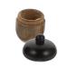 NUOBESTY 4 Pcs Color Block Wooden Nuts Ornament Lovely Nut Pendant Acorn Beads Diy Nut Pendant Chic Earrings
