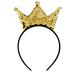 WLLHYF Sequins Crown Headband Glitter Crowns Hair Band Gold Hair Hoop Hair Accessories for Girls Women Birthday Christmas Party