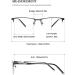 Vevesmundo Self-Tinting Blue Light Filter Glasses | Photochromic Sun Reading Glasses for Men | Gray Half-Frame 1.0 Lens - UV Protection & Short-Sightedness Solution - Buy Online on GoSupps.com
