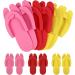 Happyyami 24 Pairs Disposable Flip Flop Slippers Folding Foam Slippers for Pedicure Spa Foot Bath Nail Salon Mixed Color - Buy Online on GoSupps.com