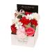 Flower Soap Gift Box - Perfect for Birthdays Valentine's Day & Special Occasions | Red 12cm x 12cm x 18cm - Buy Online on GoSupps.com