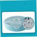 SHOWERORO Tea Scoop Candy Nut Serving Container Snack Platter Dish Appetizer Server Tray Dried Fruit Box 28.5*7.3cm Blue - Buy Online on GoSupps.com