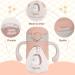 Bunnytoo 8oz Baby Sippy Cup with Weighted Straw - Apricot | Spill-Proof, Easy-to-Hold Handle for 1+ Year Olds & Infants 6-12 Months - Buy Online on GoSupps.com