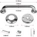 2 Pack Shower Grab Bar Chrome Stainless Steel Bathroom Grab Bar Shower Handle Bathroom Balance Bar Safety Hand Rail Support - Handicap Elderly Injury Senior Assist Bath Handle (12 Inch) - Buy Online on GoSupps.com