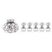 Magnetic Nail Tip Practice Stand Base Lotus Holder Nail Art Display Manicure Tools(Silver)