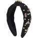 Valentine's Day Headband Durable Top Knot Hairband Wide Application for Wedding (Black) - Buy Online on GoSupps.com