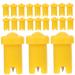 Beavorty 100pcs Glue Bottle Anti-blocking Needle Eyelash Water Bottle Eyelash Glue Bottle Anti Blocking Needle Glue Bottle Tips Blocking Needles Extension Glue Pp Two-color
