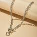 Missgrace Dainty Love Layered Choker Necklaces - Handmade Silver Pendant Set for Women & Girls - Adjustable Multilayer Chains - Buy Online on GoSupps.com