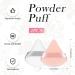 Patelai 2 Pcs Reusable Triangle Powder Puff Set | Soft Makeup Sponge with Strap | Ideal for Loose Powder and Foundation | Wet and Dry Application | White Nude - Buy Online on GoSupps.com