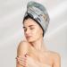 Hair Towel Wrap for Fast Drying | Cartoon Animals World Map Turban | Premium Hair Drying Towel with Button - Buy Online on GoSupps.com