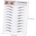 DOITOOL 2pcs 3d Eyebrow Stickers 3d Imitation Eyebrow Tattoos Eyebrow Stencils Makeup Tools Bionic Women's - Buy Online on GoSupps.com