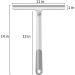 Silicone Handle Shower Squeegee 12 Inch - 2 Pack Gray for Shower Doors, Glass, Mirrors, Windows, Cars, Tile Walls - Bathroom Essential - Buy Online on GoSupps.com