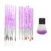 minkissy 1 Set Dust Brush Suit Pen Brush Detailing Brush Kit Manicure Brush Nail Polishing Brush 3d Acrylic Rod