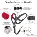 Barkless Dog Collar - No Pulling Soft Upholstery for All Sizes - Free Training Instructions Included | Red Pad/Black - Buy Online on GoSupps.com