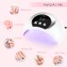 54W UV LED Nail Lamp for Gel Nail Curing | 3 Timers, LCD Display, Smart Sensor | USB Plug | Fingernail & Toenail Dryer (White) - Buy Online on GoSupps.com