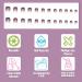 Yoolly 24pcs Short Square False French Tip False Nails Stick on Nails Glitter Press on Nails Removable Glue - on Fake Nails Acrylic Full Cover Nails Women Girls Nail Art Accessories (Flash Purple) - Buy Online on GoSupps.com