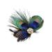 Xiton Retro Peacock Hair Clip - Spring Hairpise & Feather Wedding Fascinator Accessories for Women & Girls - International Shipping Available - Buy Online on GoSupps.com