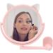 Makeup Mirror Wall Mirror 16.5cm Diameter Simple Hole Free Installation Cat Shape for Bedroom - Buy Online on GoSupps.com