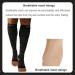 Shop Women's Open Toe Compression Socks 20-30 mmHG Knee High - Toeless Compression Stockings for Men & Women - Black & White Large - Buy Online on GoSupps.com