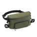 Hauck 2in1 fell and stroller bag large stroller organizer hip pocket crossbody breast pocket for women and men simple fastening to the buggy long adjustable belt (olive)