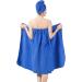 Shop Women's Spa Wrap Robe Set | Soft Cozy Microfiber Bath Towel & Turban Cap - Royal Blue One Size - Buy Online on GoSupps.com
