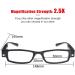 LED Reading Glasses with Lights - Lighted Magnifier for Clear Vision | 5PCS Black +250 - Ideal Nighttime Readers - Buy Online on GoSupps.com