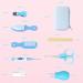ZELINYE 8 in 1 Baby Grooming Kit - Hair Brush, Nail Clipper, Nose Cleaner, Finger Toothbrush, Nail Scissors - Manicure Set for Baby Care - Yellow - Buy Online on GoSupps.com