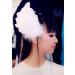 2PCS Girls Heart-shaped Feather Hair Clips - White Wedding Hair Accessories - Buy Online on GoSupps.com