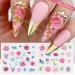 Flower Nail Art Stickers - 12 Sheets Water Transfer Decals for Spring/Summer Manicure Decoration - Buy Online on GoSupps.com