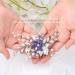 Olbye Blue Rhinestone Wedding Hair Comb - Bridal Hair Accessory for Bride & Bridesmaids - Buy Online on GoSupps.com