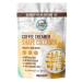 Keto Coffee Creamer with collages for ketogenic diet - without adding sugar Keto powder with bioactive collagen peptides type I/III collagen powder with coconut oil and MCT oil 30 portions keto beauty caramel