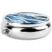 Portable Travel Pill Box - 3 Compartment Round Organizer with Waves Design for Traveling - International Shipping Available - Buy Online on GoSupps.com