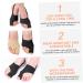 MARMERDO Hallux Valgus Sleeve & Hammer Toe Corrector Set - Toe Separators & Brace for Toe Alignment - Black, 10x7.2cm - Buy Online on GoSupps.com