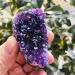Natural Amethyst Cluster Quartz Crystal geode Specimen Suitable for Home HOMEZHOU (Size : 160-190g) - Buy Online on GoSupps.com