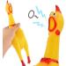 XFly 2-Pack Rubber Screaming Chicken Dog Toys - Squeaky Yellow 32cm for Teeth Cleaning & Decompression - Buy Online on GoSupps.com