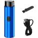 Travel Electric Rechargeable | Electric Shavers for Men Face | USB Rechargeable Mobile Pocket Size Shaver Precision Trimmer Wet Dry Use Travel Foil Shaver Hair Trimmer Blue - Buy Online on GoSupps.com