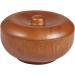 Doitool Men's Shaving Bowl with Lid - Wooden Brown 9.7x9.7 cm | Ideal for Shaving Soap Foam & Brushes | Premium Grooming Accessories - Buy Online on GoSupps.com