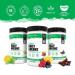 North Coast Naturals Ultimate Daily Greens | Superfood blend of superfruits land and sea greens with the addition of pre- and probiotic- 800 ml shaker cup- 2 x 270 g - Mixed Berry & Citrus + Sweet Iced Tea - Buy Online on GoSupps.com