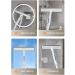Squeegee for Window Cleaning with Spray and 3 Pads 2024 New Double Sided Spray Retractable Window Cleaner Spray Glass Cleaning Mop for Home Window Cleaning White 35cm panel - Buy Online on GoSupps.com