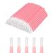 GCQQ 50PCS Disposable Lip Brushes Pink Lipstick Applicator Brushes Soft Lip Wands for Lipgloss Applicator PYO Cookie Paint Brush and Disposable Nail Brushes(Pink) Pink-2 50