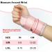 Shop Nucamper Breathable Wrist Wear - Adjustable Metal-Style Stabilizer Bandage for Men & Women | Arthritis Tendinitis Sprain Relief | Pink & Gray L/XL (2-Piece Set) - Buy Online on GoSupps.com