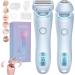 Gleam Pro 3.0 Shaver for Women by Women Portable 2 in 1 Elorixa Smooth Shave Pro Ipx7 Waterproof Suitable for Sensitive Areas Electric Razors for Women (Blue)